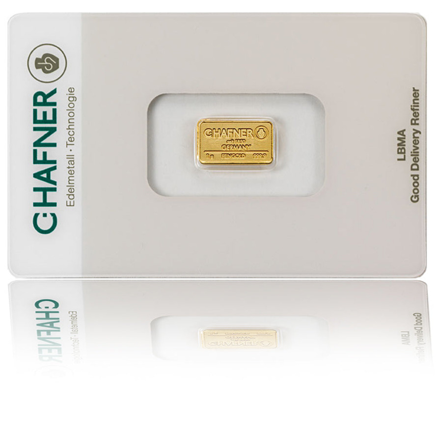 [MAT-010001] 1 g Goldbarren C. Hafner